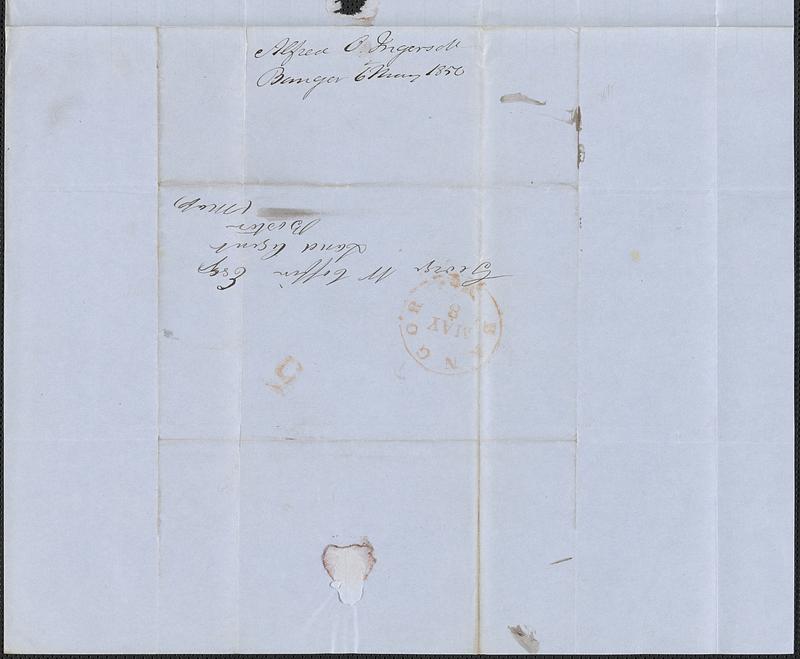 Alfred O. Ingersoll to George Coffin, 6 May 1850