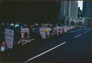 Children in wagons, parade, Market Street, Philadelphia