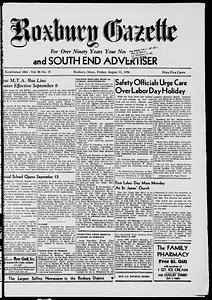 Roxbury Gazette and South End Advertiser, August 31, 1956