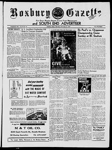 Roxbury Gazette and South End Advertiser, November 21, 1957