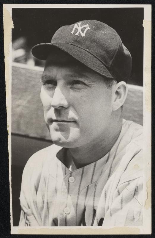Member of the 1939 New York Yankees New York City - Charles (Red) Ruffing, star pitcher of the champion New York Yankees.