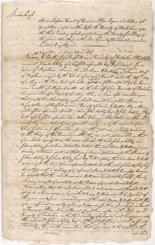 Writ, Pleadings, Judgement, and Appeal to the Supreme Judicial Court (copy)