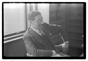 Leo Schwartz, legal advisor to Police Commissioner E.C. Hultman at headquarters