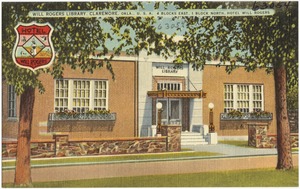 Will Rogers Library, Claremore, Okla., U.S.A., 4 blocks east, 1 block north, Hotel Will Rogers