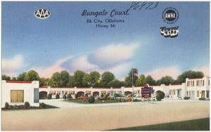 Bungalo Court, Elk City, Oklahoma, Hiway 66