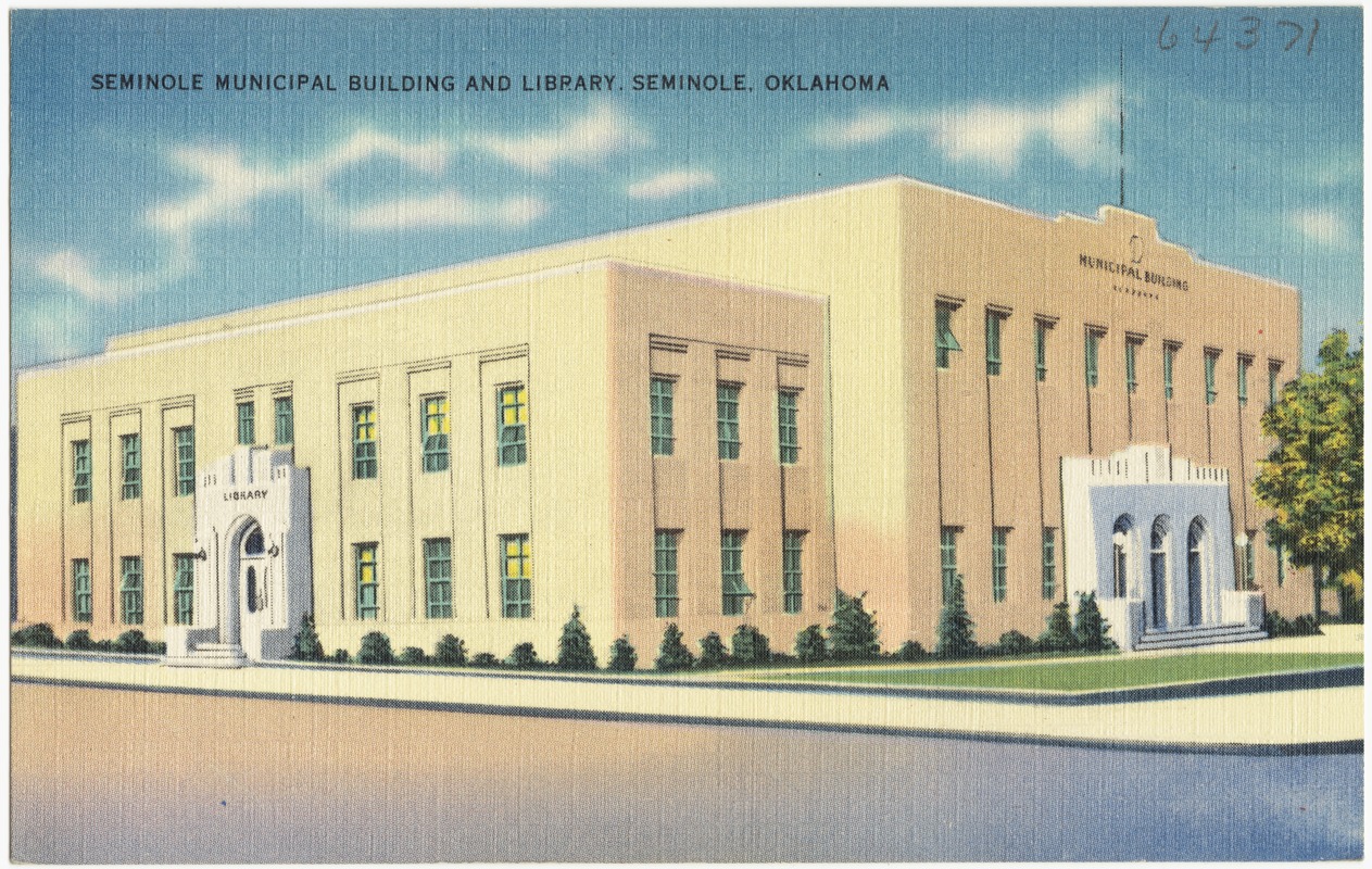 Seminole Municipal Building and Library, Seminole, Oklahoma Digital