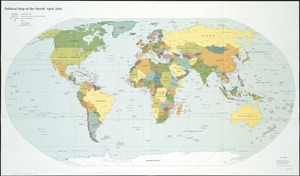 Political map of the world, April 2001