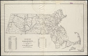 Outline map of Massachusetts showing legal voters according to Massachusetts census of 1895