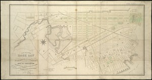 Plan of lands on the Back Bay, belonging to the Boston Water Power Co., the Commonwealth, and other parties, showing the system of streets, grades and sewers as laid out and recommended by the Back Bay Commissioners
