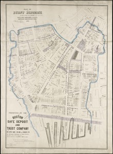 Plan of burnt district, by fire of Nov. 9th and 10th 1872