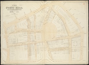 Plan of Fort Hill showing street improvements as adopted by the city council