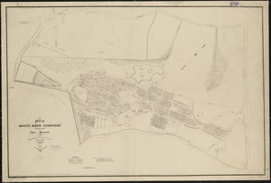 Plan of Mount Hope Cemetery belonging to the City of Boston
