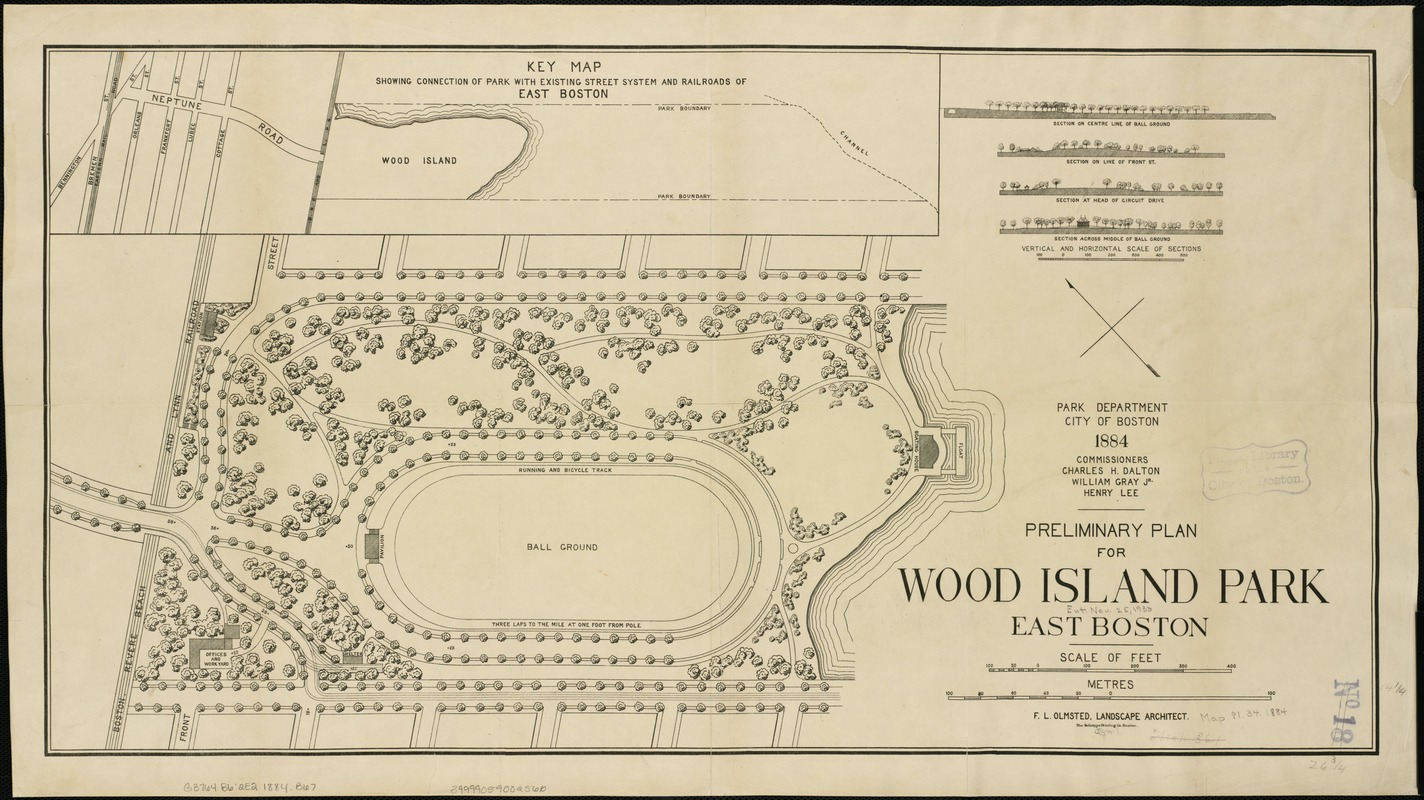 Preliminary plan for Wood Island Park, East Boston