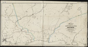 Map of the Boston & Maine Railroad, showing its relative position & connection with other railroads