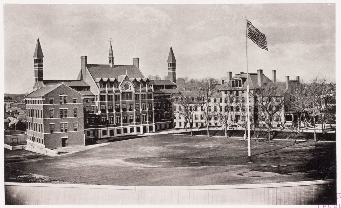 Marcella St. Home, Marcella St. Roxbury. Roxbury almshouse rebuilt as home 1876-7, new building added 1881-2