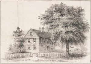 Boston, Massachusetts. House in Roxbury in which Gen. Joseph Warren was born. As it was in 1840