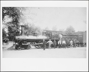 Train engine with local inhabitants