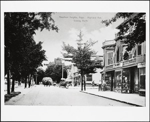 Needham Heights: Highland Avenue looking north