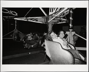 Kids on amusement ride