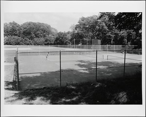 Tennis courts at the Pollard Jr. High