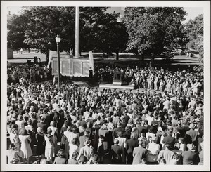 Ceremony unveiling Armed Forces Honor Roll