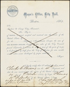 Civil War enlistment paper