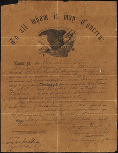 Military discharge paper