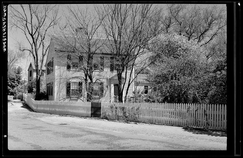 Marblehead, fenced house