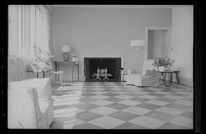 Marblehead Neck, Johnson House, fireplace