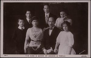 T. M. King and Queen of Greece & family