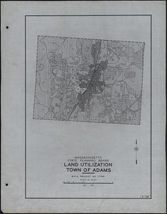 Land Utilization Town of Adams