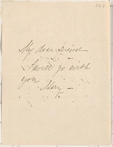 Letter from Mary W. Glover to John D. Long