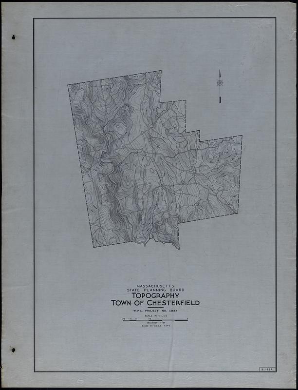 Topography Town of Chesterfield Digital Commonwealth