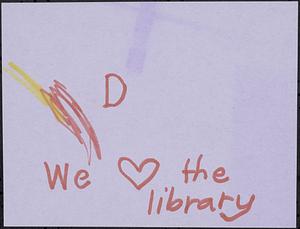 D we [heart] the library