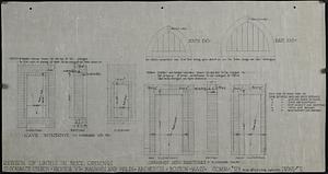 Revision of lintels in brick openings