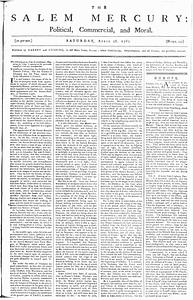 The Salem Mercury: Political, Commercial, and Moral