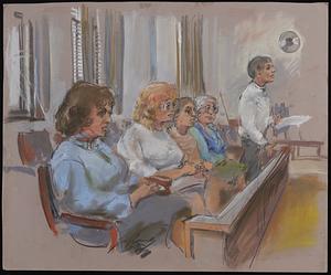 Courtroom scene