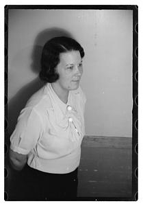 A woman posing