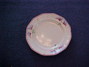 English porcelain plate with flowers