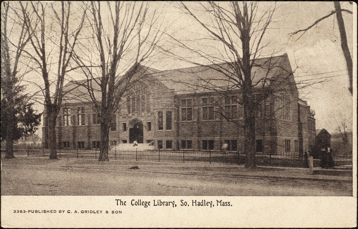 The college library, So. Hadley, Mass.