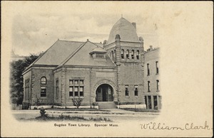 Sugden Town Library. Spencer, Mass.