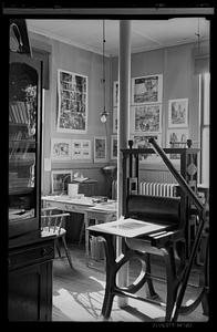 Marblehead, interior room with printing press
