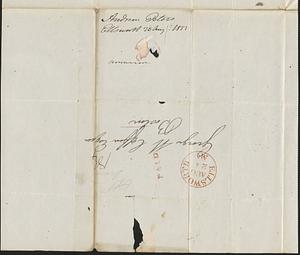 Andrew Peters to George Coffin, 25 August 1833