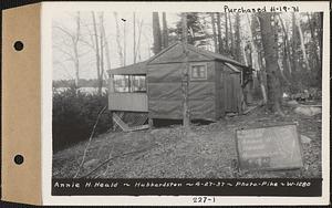 Annie H. Heald, camp, Hubbardston, Mass., Apr. 27, 1937