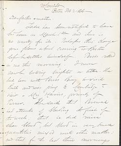 Letter from John D. Long to Zadoc Long and Julia D. Long, February 2, 1866