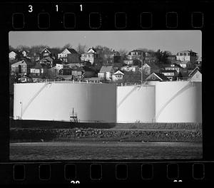 Oil storage "tank farm," East Boston