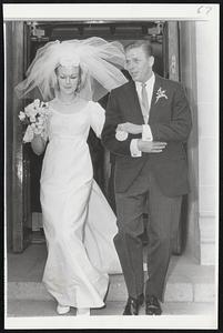 Underworld Men At Wedding. Underworld uppercrust attended wedding of Anthony R. Accardo Jr. who leaves St. Vincent Ferrer Catholic Church in Chicago with his bride, a former airline stewardess and beauty queen. The groom, a travel agency operator, is the son of the reputed crime syndicate figure Anthony (Big Tuna) Accardo.