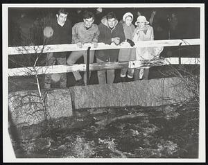 South Canton Flood is viewed by onlookers Morse Pond Dam