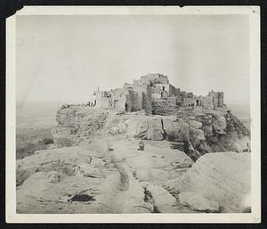 The mesa town of Walpi, Hopi reservation, No. Ariz.