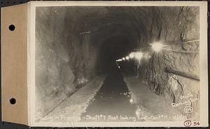 Contract No. 17, West Portion, Wachusett-Coldbrook Tunnel, Rutland, Oakham, Barre, grading in process, Shaft 7 east looking east, Rutland, Mass., Dec. 3, 1929